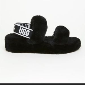 UGG Oh Yeah Slides Black- New in box